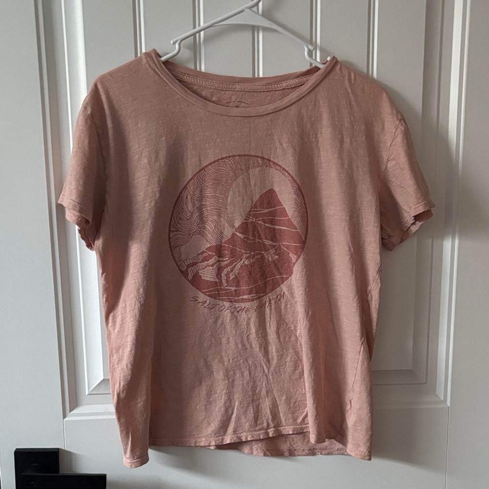 Billabong Pink Graphic Short Sleeve Tee
